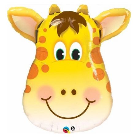Jolly Giraffe Head Foil Balloon I Jungle Party Balloons I My Dream Party Shop UK