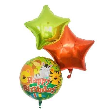 Happy Jungle Balloon Cluster I Helium Inflation Ruislip I My Dream Party Shop