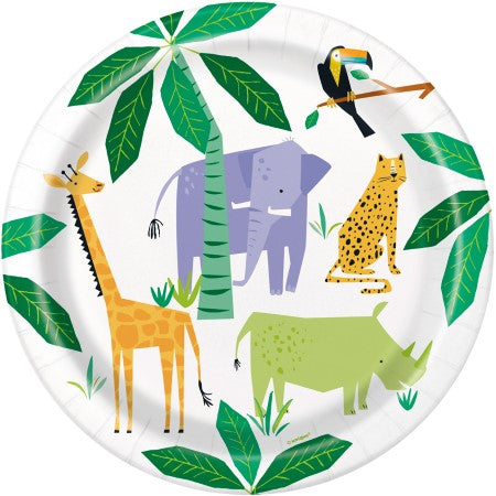 Animal Safari Large Plates I Jungle Part Decorations I My Dream Party Shop UK