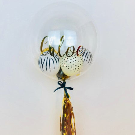 Personalised Bubble Balloon and Matching Balloon Bouquet I Collection Ruislip I My Dream Party Shop
