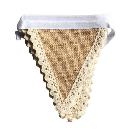 Rustic Boho Jute and Lace Bunting I Boho Party Supplies I My Dream Party Shop