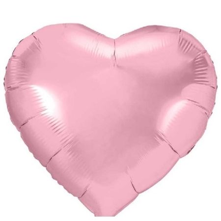 Large Metallic Blush Pink Heart Balloon I Pink Party Balloons I My Dream Party Shop