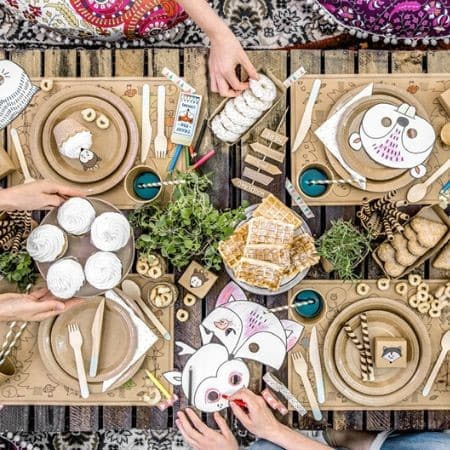 Large Brown Round Kraft Plates I Rustic Brown Tableware I My Dream Party Shop U