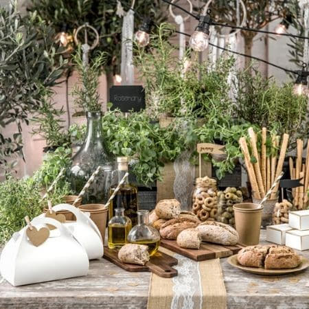 Large Brown Round Kraft Plates I Rustic Party Tableware I My Dream Party Shop UK