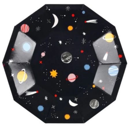 Large Space Party Plates Meri Meri I Space Party Decorations I My Dream Party Shop UK