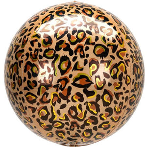Personalised Leopard Print Orbz Balloon I Helium Balloon Collection Ruislip I My Dream Party Shop
