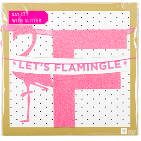 Let's Flamingle Pink Garland I Flamingo Party Decoration I My Dream Party Shop I UK