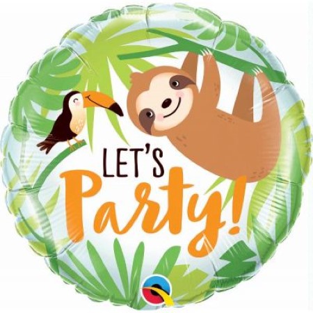 Let&#39;s Party Toucan and Sloth Foil Balloon I Fun Foil Balloons I My Dream Party Shop UK