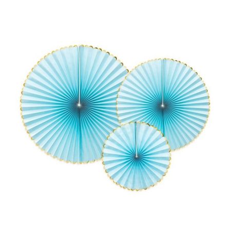 Blue Fan Decorations I Blue Party Decorations I My Dream Party Shop UK