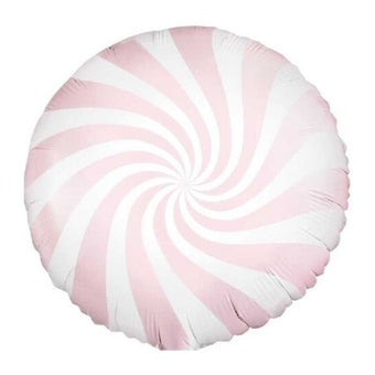 Light Pink Swirl Foil Balloon I Modern Pink Decorations I My Dream Party Shop UK