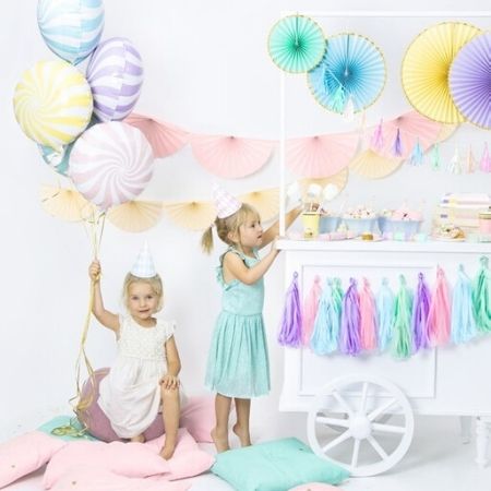 Light Pink Swirl Foil Balloon I Pretty Pastels Party Collection I My Dream Party Shop UK