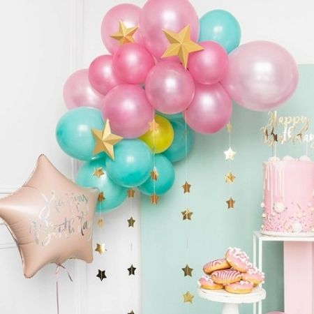 Powder Pink Happy Birthday Star Balloon I Happy Birthday Balloons I My Dream Party Shop