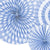 Light Cornflower Blue Rosette Fans I Baby Shower Decorations I UK