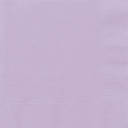 Lilac Napkins 50 Pack I Pretty Lilac Party Tableware and Decorations I UK