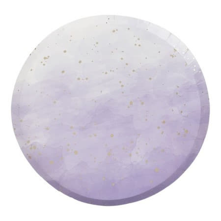 Lilac Ombre and Gold Plates I Lilac Party Tableware I My Dream Party Shop UK