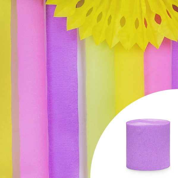 Light Lilac Crepe Streamer I Lilac Party Decorations I My Dream Party Shop I UK