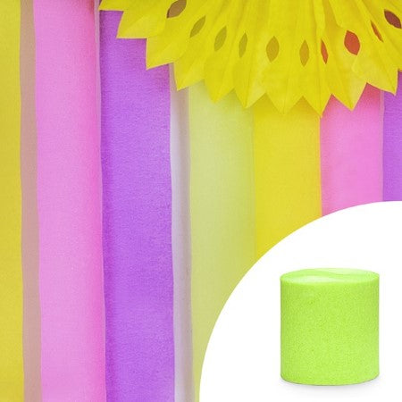 Lime Green Crepe Streamer I Green Party Decorations I My Dream Party Shop UK