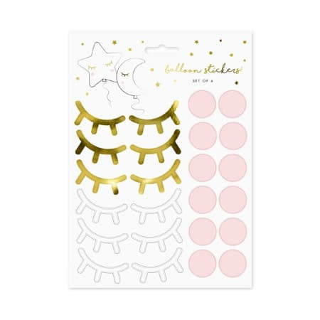 Eyes and Blushes Little Star Party Stickers I Baby Shower Party Supplies I UK