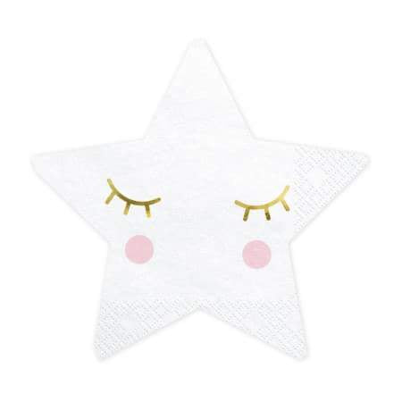 Little Star Shaped Napkins I Little Moon and Stars Party Collection I UK