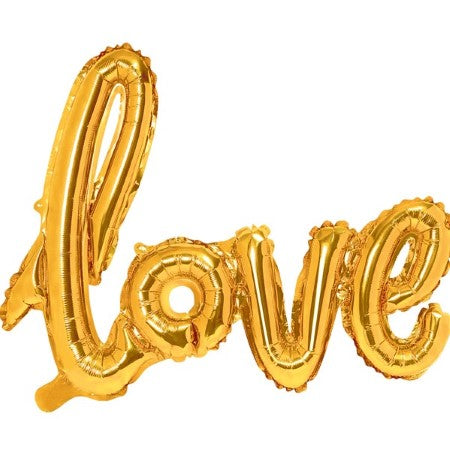 Gold Love Word Balloon I Wedding or Hen Party Balloons I My Dream Party Shop I UK