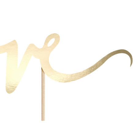 Gold Love Cake Topper I Modern Wedding Accessories I UK 