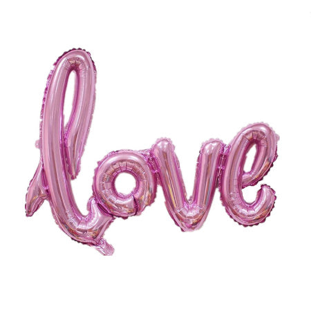Pink Love Word Balloon I Cool Wedding Balloons I My Dream Party Shop I UK