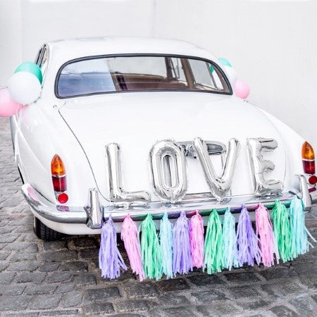 Silver Love Balloon Bunting I Wedding Decorations I My Dream Party Shop I UK