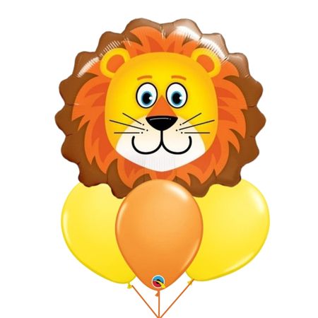 Lion Head Helium Balloon Bouquet I Children's Balloons for Collection Ruislip I My Dream Party Shop
