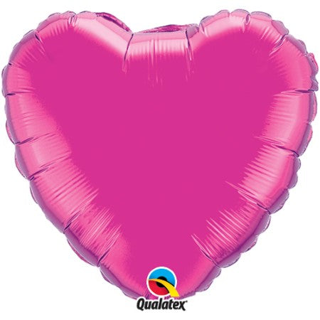 Magenta Pink Heart Foil Balloon I Valentines Day Balloons I My Dream Party Shop