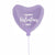 Matt Lilac Personalised Heart Balloon I Valentines Day Balloons I My Dream Party Shop