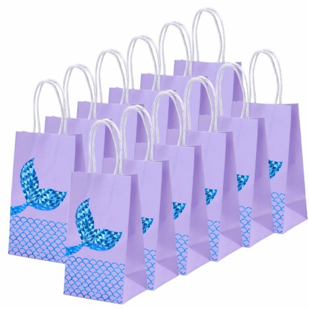 Lilac Mermaid Tail Party Bags I Mermaid Party Supplies I My Dream Party Shop I UK