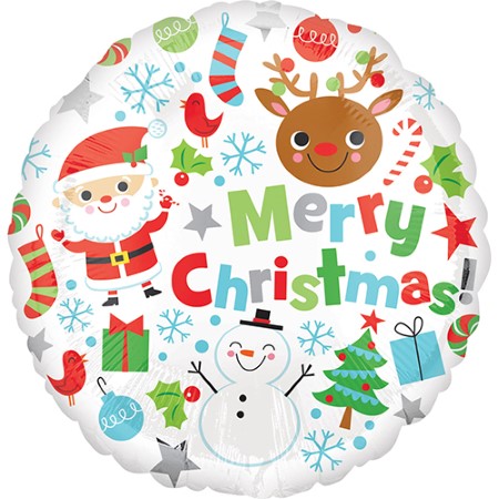 Merry Christmas Icons Balloon I Christmas Balloons I My Dream Party Shop