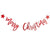 Red Glitter Merry Christmas Garland I Christmas Decorations I My Dream Party Shop