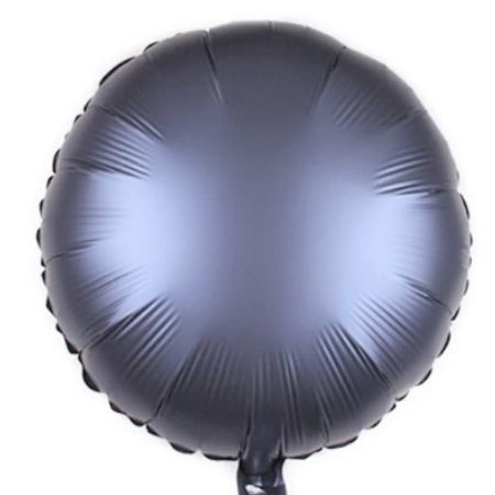 Metal Blue Matt Round Foil Balloon I Modern Party Balloons