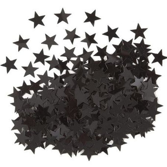 Metallic Black Star Confetti I Black Party Supplies I My Dream Party Shop