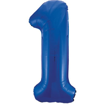 Gigantic Blue Foil Number 1 Balloon, 34 Inches I My Dream Party Shop