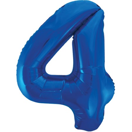 Helium Inflated Blue Foil Number Balloons for Collection Ruislip I My Dream Party Shop