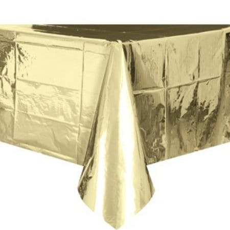 Metallic Gold Table Cover I Modern Gold Party Supplies I My Dream Party Shop UK