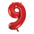 Metallic Red Nine Balloon 34 Inches I Giant Number Balloons I My Dream Party Shop