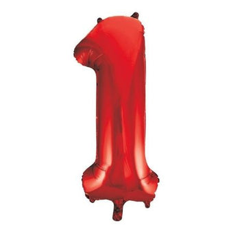 Metallic Red One Number Balloon I Giant Number Balloons I My Dream Party Shop