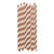 Metallic Rose Gold Striped Paper Straws I Rose Gold Party Supplies I My Dream Party Shop UK