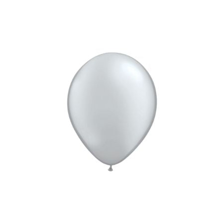 Metallic Silver 5 Inch Balloons by Qualatex I Plain Latex Party Balloons I UK