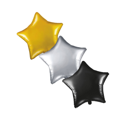 Trio of Helium Stars for Collection Ruislip I My Dream Party Shop