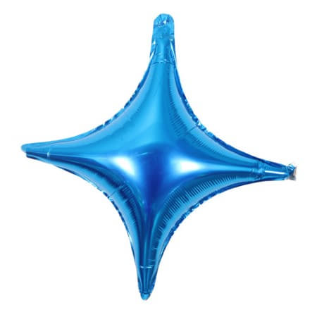 Metallic Blue Quadrangle Star Balloon I Cool Foil Balloons I My Dream Party Shop UK