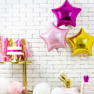 Metallic Pink Star Foil Balloon I Modern Foil Balloons I My Dream Party Shop UK