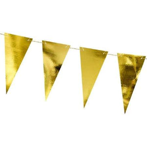 Gold Triangle Bunting I Gold Decorations and Garlands I My Dream Party Shop I UK
