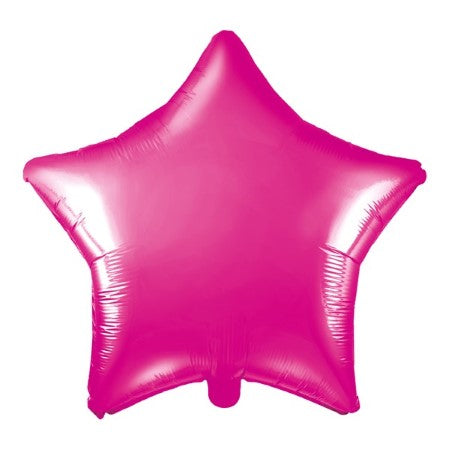 Metallic Dark Pink Star Balloon I Cool Foil Balloons I My Dream Party Shop I UK
