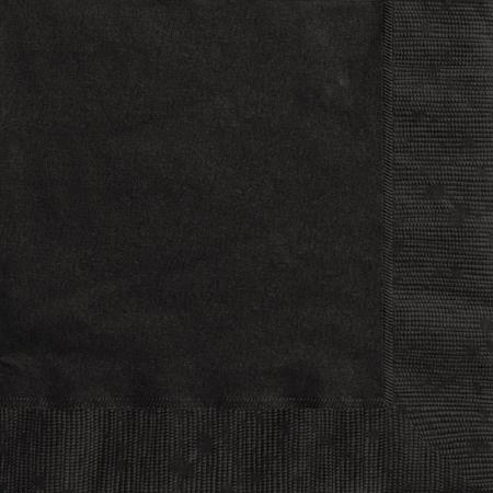 Midnight Black Napkins I Modern Black Party Supplies I My Dream Party Shop UK