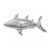 Large Silver Foil Shark Balloon I Under the Sea Party Decorations I My Dream Party Shop I UK