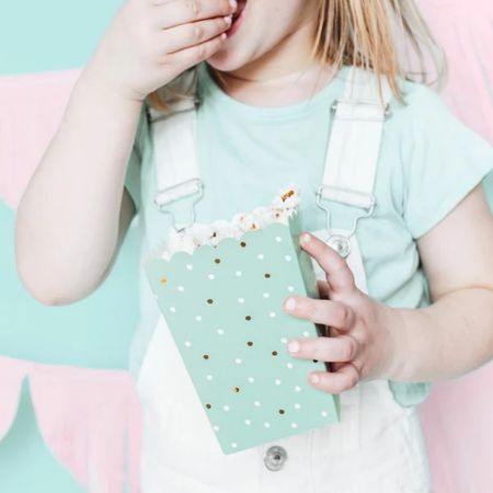 Mint Green Popcorn Boxes I Mint Green Party Tableware I My Dream Party Shop UK